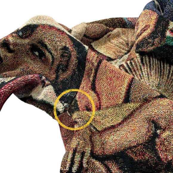 Kaiface The Brand Tapestry Hoodie Sweatshirt Pullover M Streetwear Urban Fringe - Picture 6 of 14